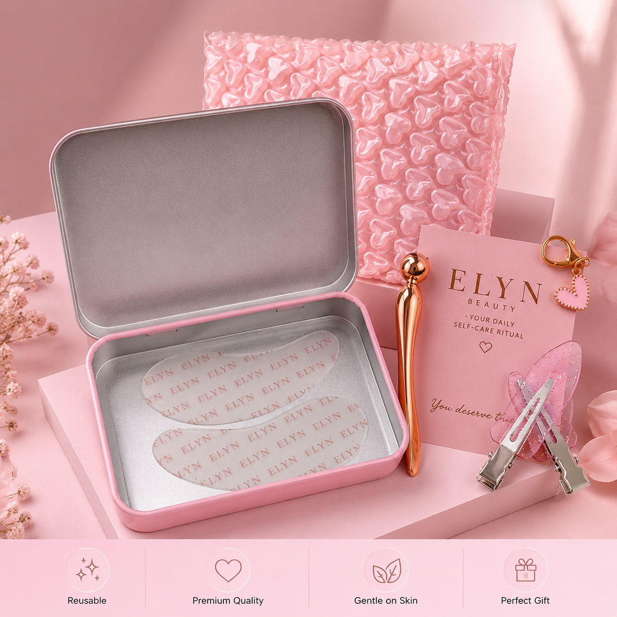 ELYN Reusable Silicone Eye Patches Set | Premium Under-Eye Skincare Kit